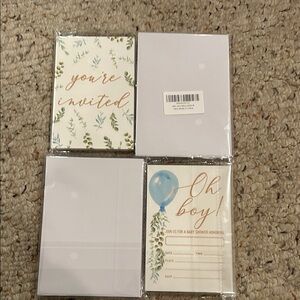 Oh Boy! Baby Shower Invitation Set